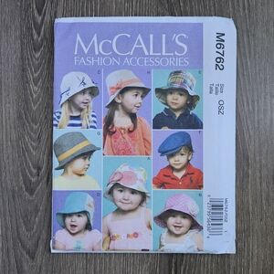 NEW McCall's M6762 Infants'/Toddlers' Hats Pattern